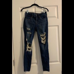 American eagle ripped jeggings